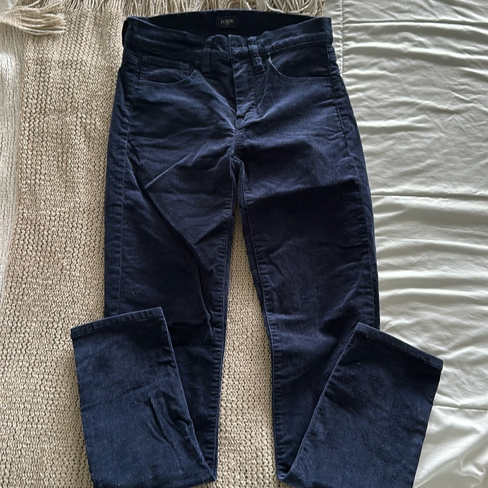 J.Crew navy corduroy skinny pants - 24